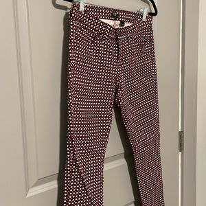 J crew print jeans